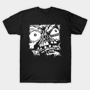 Flattened Monster Face T-Shirt